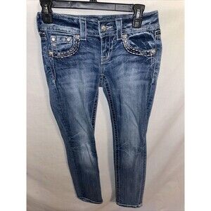 Miss Me Women’s Straight Jeans Size 26 Blue Streetwear City Going Out Party